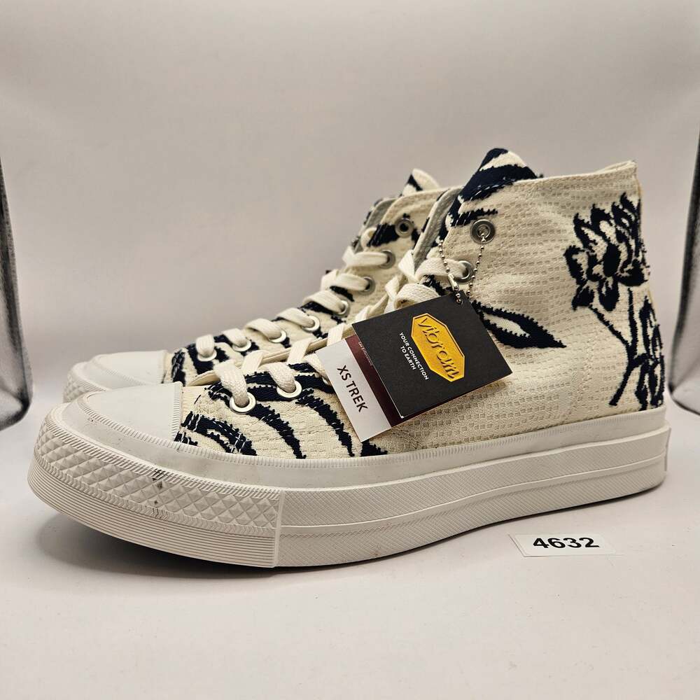 CONVERSE MEN'S 10.5 FIRST STRING CHUCK TAYLOR PREMIUM LEATHER WHITE HI A14281